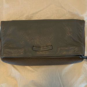 Armani exchange foldable grey clutch